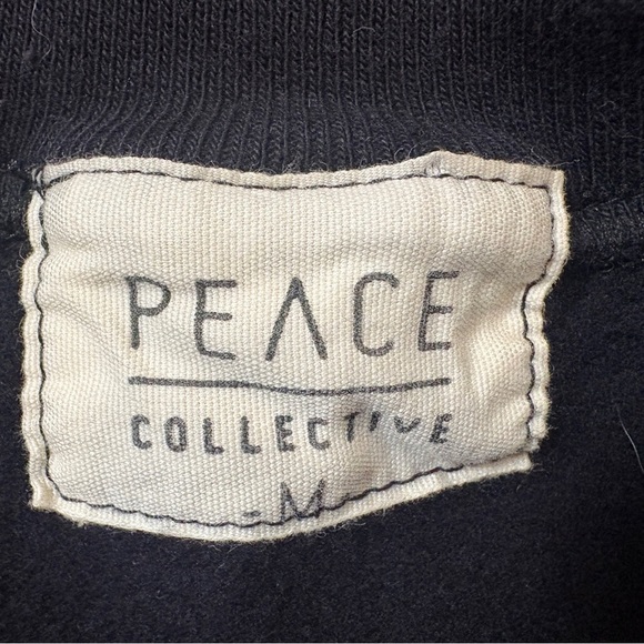 Peace Collective Womens Sweatshirt Crewneck "Canadian Built" Black Sz. M - Picture 6 of 9
